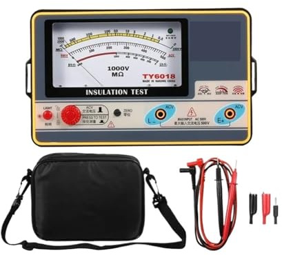 Misuratori LCR Misuratore di resistenza di isolamento Ohmmetro digitale Tester di isolamento Megametro 0-2000MΩ 100V/250V/500V/1000V Megaohmmetro,tester di condensatori(TY6018)