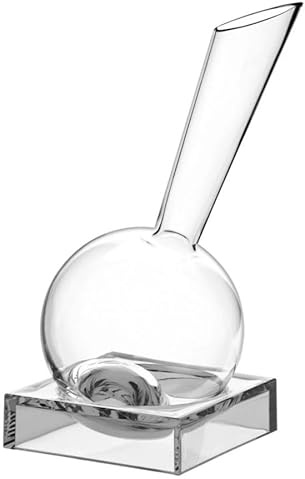 Vinocchio Decanter in Vetro Soffiato con Base Basculante in Acrilico, 1500cc, 36cm