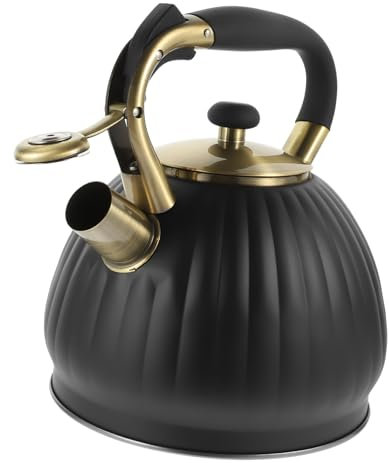 IMIKEYA Bouilloire Sifflante En Acier Inoxydable Noir 1 Pièce