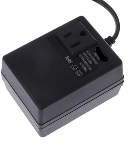 KKCZOFMJ Transformateur abaisseur 200W AC 220V à 110V, convertisseur de Puissance de Voyage, Adaptateur de Prise UE