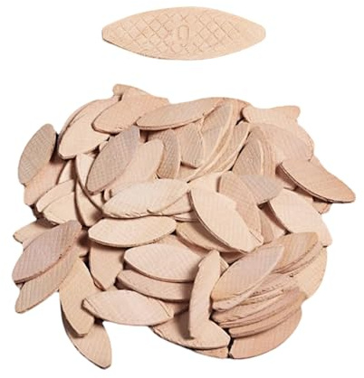 Eruceky 100 Piezas Galletas de Unión, Galletas de Madera, para Unir Piezas de Madera, Carpinteros y Proyectos de Bricolaje