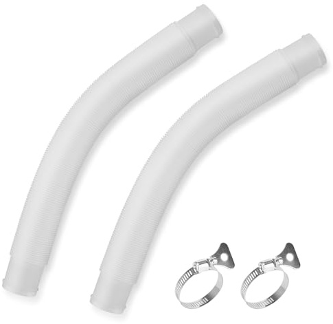 WADEO Rain Barrel Hose Connector 2 Pack, Compatible with Downspout Diverters(1.25'' Outlet Diameter) & Links Rain Barrels for Increased Storage