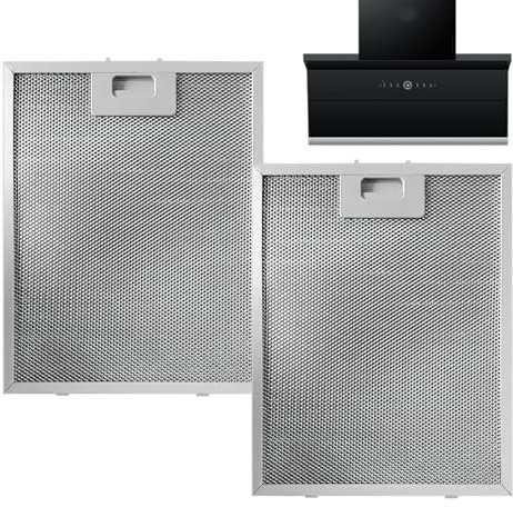 Dunstabzugshauben Filter Ersatz, Aluminium Fettfilter Für Herdhaube | 2er Set Hochleistungsfilter Für Küche, Haushalt, Restaurant Und Ventilation, Ersatzteile Für Dunstabzugshaube Und Fettabscheider