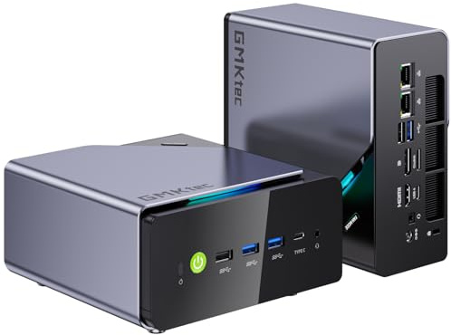 GMKtec K12 Gaming Mini PC Barebone with Ryzen 7 H 255 (Upgraded 8745HS,up to 4.9GHz), 3X M.2 2280 Storage Expansion, Oculink Port, Dual NIC 2.5G, Quad Display HDMI 2.1,DP1.4, USB4, No RAM/SSD/OS