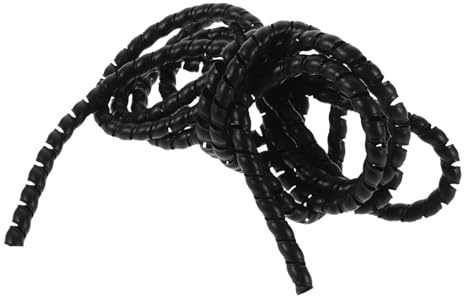 MOLUCKFU Guaina per Cavi Elettrici a 3 Metri, Avvolgicavo Resistente e Isolante, Manicotto Protezione Usura per Bicicletta e Scooter, Organizzatore Cavi Esterni