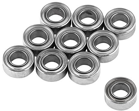 10 Pcs MR63ZZ Miniature Ball Bearings, Double Shielded/Sealed Miniature Steel Ball Bearings, 3x6x2.5mm Metal Shielded Ball Bearing for Printer, Model Making