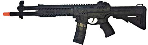 R&T Fusil de Asalto Inspirado en el Que utilizan en la Famosa Serie de televisión. con Sonido. Medidas: 58x18x4 cms..Existen Variantes de cantidad. (1 Fusil)