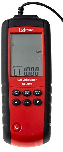 RS PRO RS-3809 Luxmeter mit Silizium-Fotodiode, bis 400000lx, ±3%