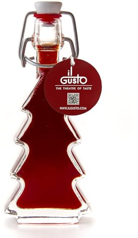 IL GUSTO Sour Cherry Vodka Gift – Christmas Tree Mini Bottle 40ml – 15% ABV | Premium German Liqueur Gift | Festive Alcohol Present for Christmas & Special Occasions