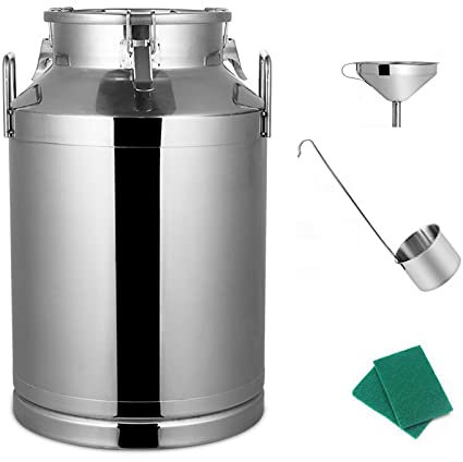 WSHA Weinfass/Milch kann Tote-Jug/Tee-Kanister-Ölflasche /-Transfer-Tank mit versiegeltem Deckel für Fermenter Home Brewing,60L(38x68cm)