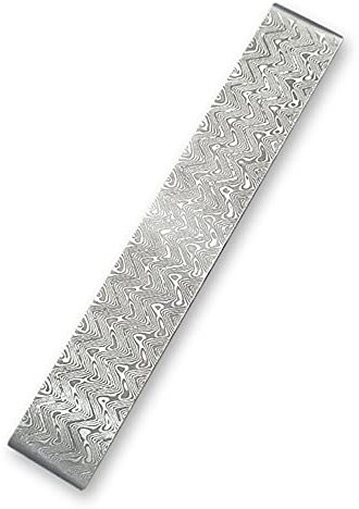 Weytoll Billetta in Acciaio Inossidabile Damasco, Embryo forgiatura materiali quenched levigato per Custom coltello fai da te facendo (220x30x3mm)