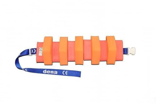 Schwimmgürtel Jugendliche Farbe Orange/Rot mit Sicherheitsverschluß 100cm Länge, verstellbarem Gurtband und abnehmbaren Plastazote-Schwimmern. für Schwimmtraining. Nur so viel Hilfe wie nötig!