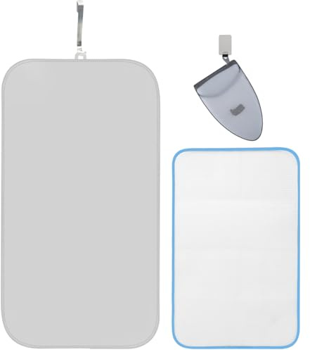WAYUTO Over Door Garment Steamer Travel Mat 22 x 47 inches with Hook, Ironing Glove & Scorch Mesh Ironing Press Pad