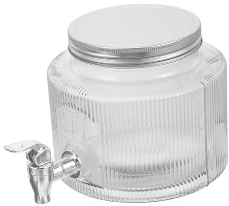DOITOOL Glass Water Dispenser Spigot for Iced Beverage Dispensing for Tea Jar and Fruit Tea Storage for Home Party Drinks Dispenser