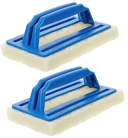 BESPORTBLE 2pcs Utility Scrub Brush Strong Bristles for Pool Outdoor Garden and Floor Cleaning