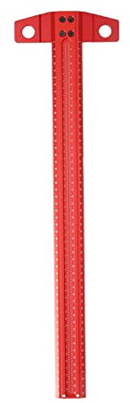 Righello quadrato a T, calibro per marcatura in alluminio con righello quadrato tipo T per la lavorazione del legno (500mm)