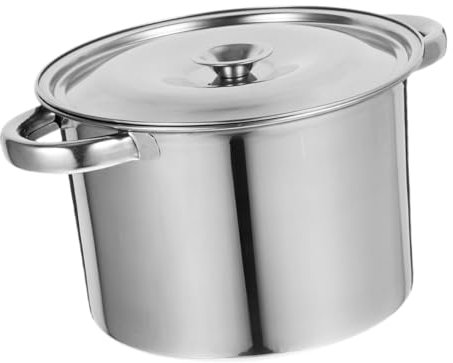 Thickened Stainless Steel Stock Pot 5.5l with Lid for Soup Cooking