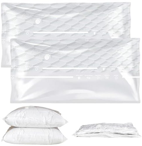 2 Stück Vakuumbeutel für Matratzen, 90 x 220 cm Wiederverwendbar Matratzen Vakuum Aufbewahrungstasche, Platzsparende Vakuumbeutel für Bettdecken, Vacuum Bag Geeignet für Lagerung und Transport