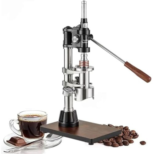 KHZKHC Handhebel-Espressomaschine, 16-bar-Handdruck-Kaffeemaschine, 100 Ml Kammerwasserkapazität, Arbeitssparend, Leicht Zu Zerlegen Und Sauber, Für Zuhause, Im Freien, Beim Camping
