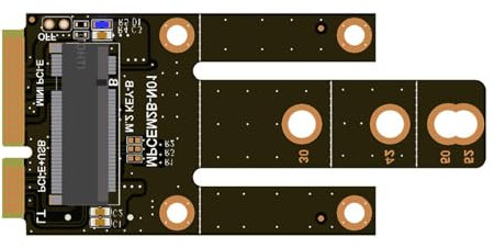 GMBYLBY Chiave Socket To MPCIE Card Adapter per Laptop/Desktop WWAN Module Espansione