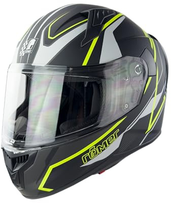 Römer RR2024 Integralhelm Motorradhelm – neon gelb – Größe XS–XXL