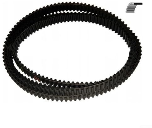 Yuanpgky Cinghia di ricambio per tosaerba STIGA Estate 7122 9122 Pro per modelli Grand Overland, cinghia dentata a doppia faccia 1136-1024-01 (50 x 174 x 12 cm)