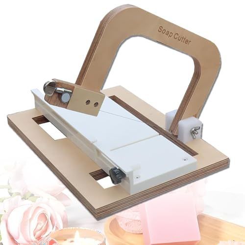 RKXKJ Slicer di Taglieri di Sapone in Legno, Fessura di Formaggio Fatta a Mano con Filo, Filo di Taglio E Scala Regolabili, per Sapone Fai -da -Te, Burro, Torta, Preparazione del Pane