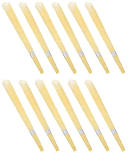 YARNOW 12 Candele per Orecchie in Lega di Zinco e Cera per Pulizia Orecchie, Rimuovere Cerume Ostinato, Aromaterapia Rilassante Profumo di Bergamotto, Confezione da 12 Pezzi