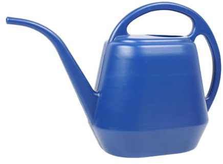 Parliky Regadera para Flores y Plantas de Interior y Exterior Regadera Grande de 2 litros Caño Largo Diseño Ergonómico y Color Azul Oscuro para Jardinería Doméstica