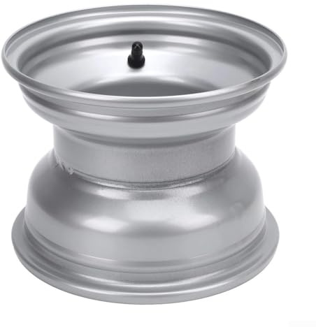 Buje de llanta trasera de 18 x 9.50-8 8 pulgadas para ATV Quad Go Kart, patrón de pernos M8 de 4 agujeros, aleación de aluminio duro, plateado