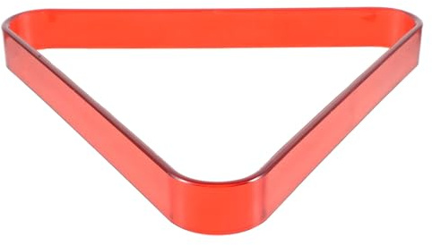 ADOCARN Triangolo da Biliardo in Plastica Resistente Mini Porta-Palle da Biliardo Rosso e Sala Giochi Accessorio per Organizzazione Palline Standard