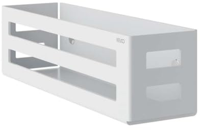 Keuco Duschkorb 32 cm, abnehmbar, Aluminium weiß matt | Made in Germany, inkl. Schrauben und Dübel, Duschablage zum Bohren