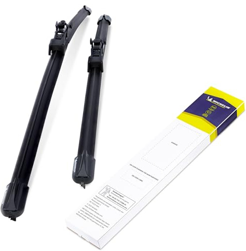 MICHELIN Perfect Fit 104 Scheibenwischer Set | BMW Serie 3, Mercedes CLA, Serie A | 600/475mm | Gelenkfreie Wischerblätter | Perfekte Passform, Geräuscharm | Nachhaltige Verpackung