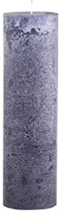 Chic Antique Macon rustikale Stumpenkerze versch.Farben und Größen Kerze Antik NEU Altarkerzen 100% Paraffin lange Brenndauer (Kohle, 35x10cm)