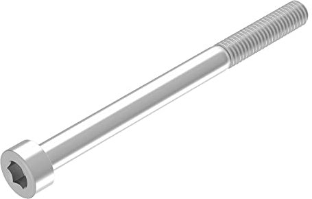 SECCARO Zylinderschraube M4 x 50 mm, Edelstahl V2A VA A2, DIN 912 / ISO 4762, Innensechskant, Teilgewinde, 20 Stück