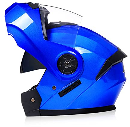 BGGNG Klapphelm Motorrad Modularer Helm Doppelvisier,DOT/ECE Approved Integralhelm Motorradhelm für Erwachsene Damen und Herren Moped Street Racing Scooter Roller Helm G,M=57-58cm