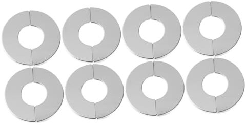 Housoutil 4 Sätze Sanitärflansch-abdeckringe Quick Fit Duschflansch-abdeckung Für Toilette Dekorative Rohrplatte 2 Stück * 4