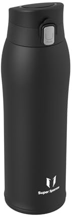 Super Sparrow Trinkflasche Edelstahl 18/8 - Trinkbecher - 750ml - BPA-Frei, Auslaufsicher Thermobecher, Trinkflaschen für Sport, Unterwegs, Schule, Outdoor, Büro, Zuhause