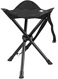 VELLOW Taburete de trípode portátil, Silla Plegable con Estuche de Transporte, for Acampar al Aire Libre, Caminar, Caza, Senderismo, Pesca, Capacidad de Viaje