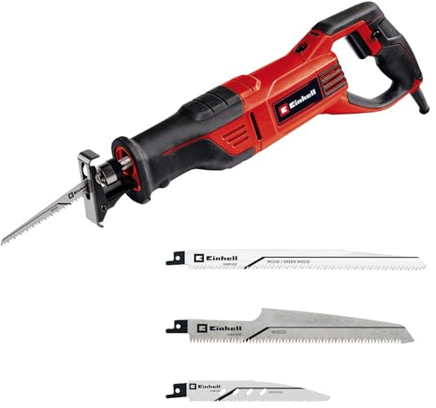 Einhell Universalsäge TE-AP 950 E (950 W, 28 mm Hubhöhe, 0-2800 min.-1, Hubzahl-Elektronik, werkzeuglos verstellbarer Sägeschuh, werkzeugloser Sägeblattwechsel, inkl. 4 x Sägeblätter für Holz und Meta