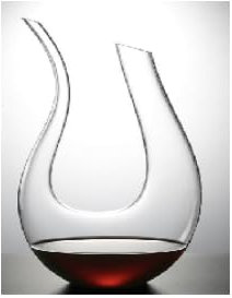 Caraffa per vino, 1,5 litri, vetro di cristallo, Premium Wine Decanter