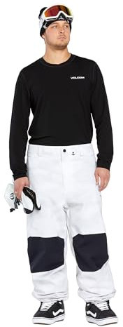 Volcom Snow Billow Herren-Snowboard-Skihose, Baggy Fit, White Camo S5, X-Large