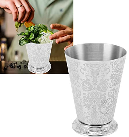 Cocktail Trinkbecher, Blatt Blumen Schnitzmuster, Edelstahl, Cocktail Becher, Getränke Wasser Becher für Bars und Party Geschenke zu Hause (Schnitzerei mit Totemmuster)