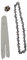 Catene per motosega con set di barre guida per motosega Pignone in acciaio Piastra guida da 186 mm Catena da 230 mm da 6 pollici Adatto per piccole motoseghe elettriche e seghe