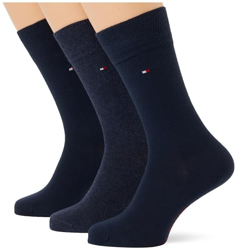Tommy Hilfiger Homme Dot Classic Sock, Bleu Marine/bleu, 39-42 EU