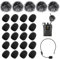 BDSHUNBF 25 Pcs Bonnette Micro, Mousse Micro Casque, Mini Microphone Casque Pare-brise Mousse, Protecteur de Microphone, Furry Windscreen, pour La Salle De Classe, Interviews d'Actualités