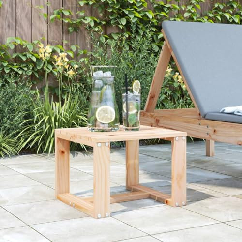 Xichuzi Garten-Beistelltisch 40x38x28,5 cm Massivholz Kiefer, Gartentisch, Terrassentisch, Esstisch Garten, Balkontisch, Gartenesstisch, Gartenmöbel, Partytisch - 825079