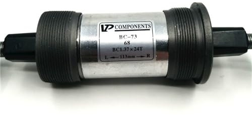 DONGLING Tretlager Bike-Bodenhalterung BC-73 68mm BC1.37x24T 103 107 110,5 113 115 118 120 121.5 122.5 124.5 126 127,5 mm Mountainbicycle-Achse Innenlager(L-R 122.5mm)