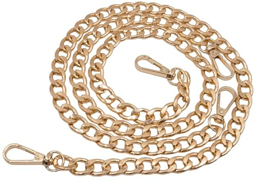 pangutheos 2 Piezas Cadenas para Bolsos, 60 cm Cadena Bolso Dorada, Oro