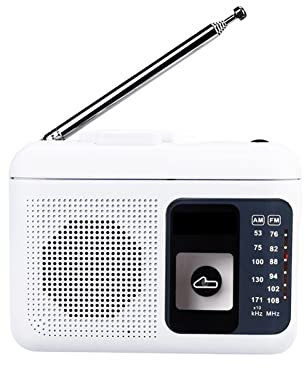 JOLIANE TR606 Cassette Playback Radio FM/AM Portable Radio Voice Recorder Support Built-in/External Microphone Recording
